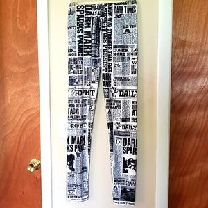 Harry Potter Daily Prophet leggings